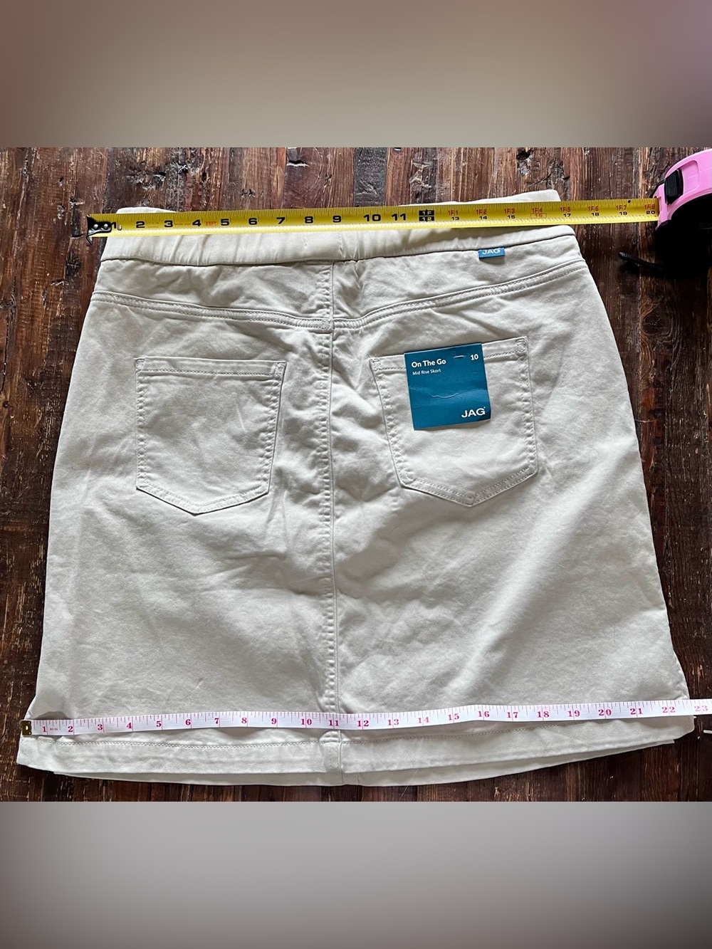 JAG Jeans On The Go Mid-Rise Skorts duo Sz 10 - Picture 8 of 15